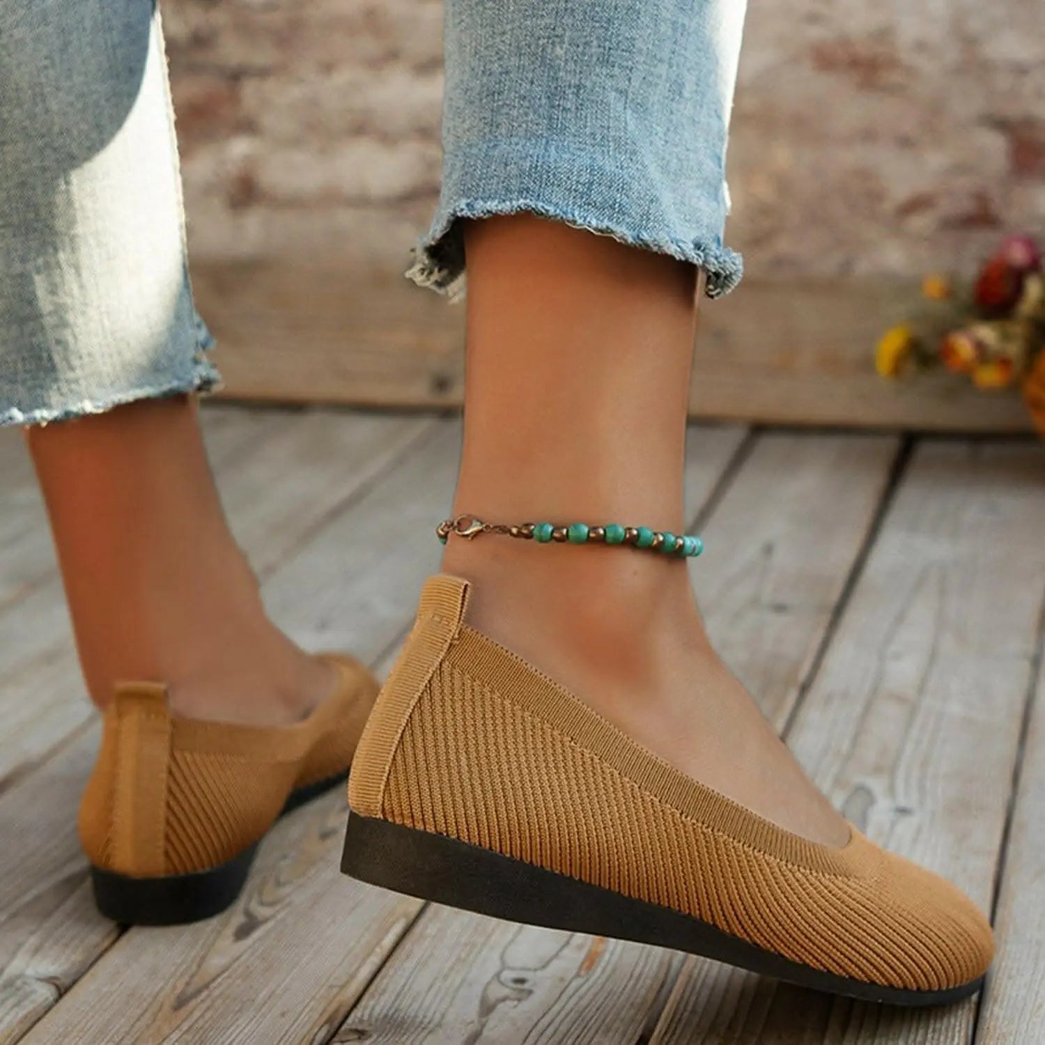 Stylish knitted ballet flats - Love Salve